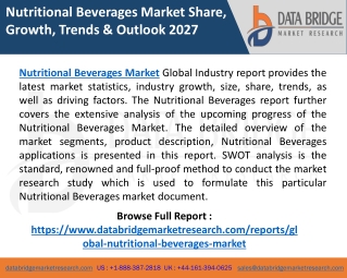 Nutritional Beverages Market Size Analysis by Top Key Players