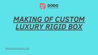 Innovative Rigid boxes| Custom Packaging