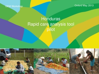 Honduras Rapid care analysis tool pilot
