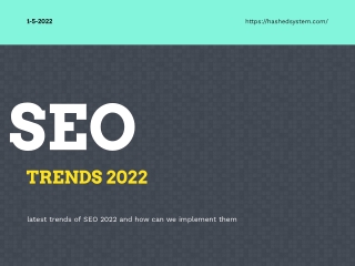 Seo trends in 2022