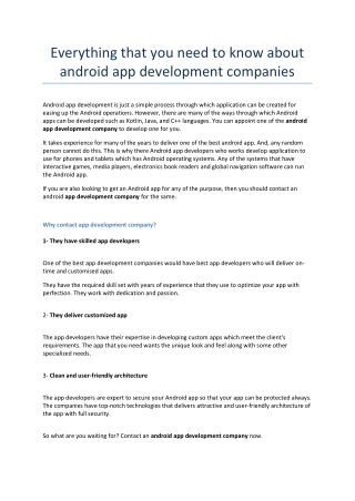 Everything that you need to know about android app development companies-converted