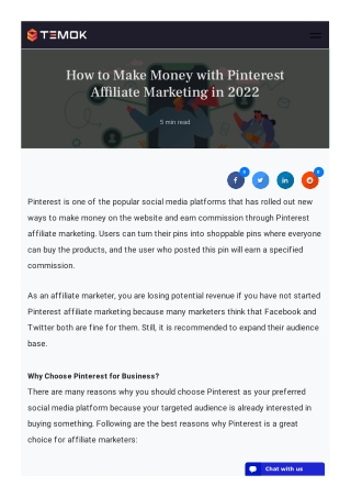 How to Make Money with Pinterest Affiliate Marketing in 2022