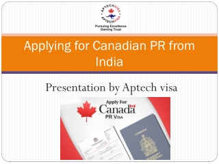 Simple Steps to Apply for Canada PR from India - Aptech Visa