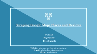 Scraping Google Maps Places and Reviews