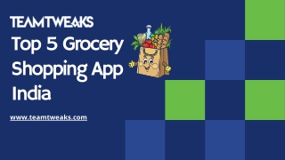 Top 5 grocery shopping app India