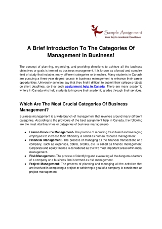 A Brief Introduction To The Categories Of Management In Business-converted (1)