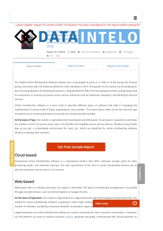 Online Membership Software Market Report | Global Forecast To 2028