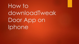 How to download Tweakdoor  iPhone and iPad