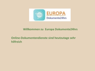 Online-Dokumentendienste sind heutzutage sehr hilfreich