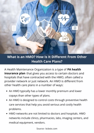 What is an HMO? How Is It Different From Other Health Care Plans?