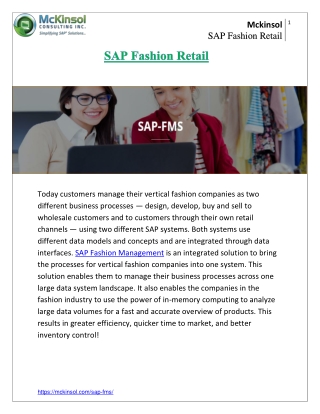SAP Fashion Retail