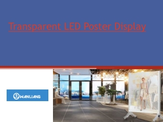 Transparent LED Poster Display