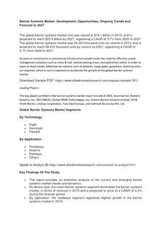 Barrier systems market