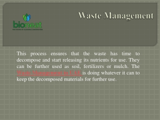 Waste Management