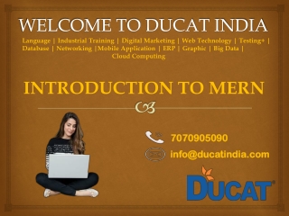 INTRODUCTION TO MERN