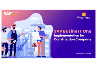 SAP Business One implementation for Construction Company-converted