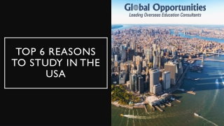 Top 6 Reasons to Study in the USA