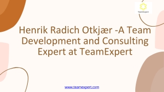 Henrik Radich Otkjær -A Team Development and Consulting Expert at TeamExpert