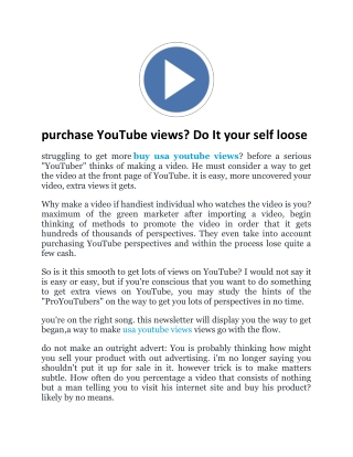 Buy Usa Youtbue views | Onlyrealviews
