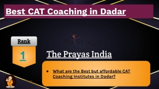 Best CAT Coaching in Dadar