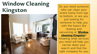 Window Cleaning Kingston
