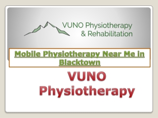 Mobile Physiotherapy Near Me in Blacktown