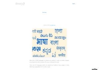 More than 19,500 mother tongues spoken in India Census