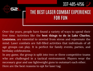 The Best Laser Combat Experience for Fun