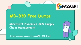 Download 2022 Free Microsoft MB-330 Practice Test