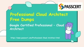 Download 2022 Google Professional Cloud Architect Dumps