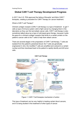 Global CAR T-cell Therapy Development Progress