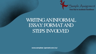 Writing An Informal Essay Format And Steps Involved