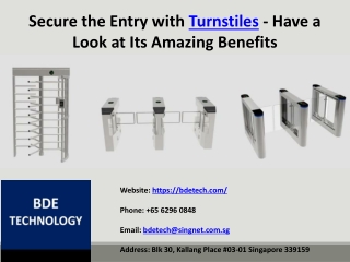 Secure the Entry with Turnstiles - Have a Look at Its Amazing Benefits