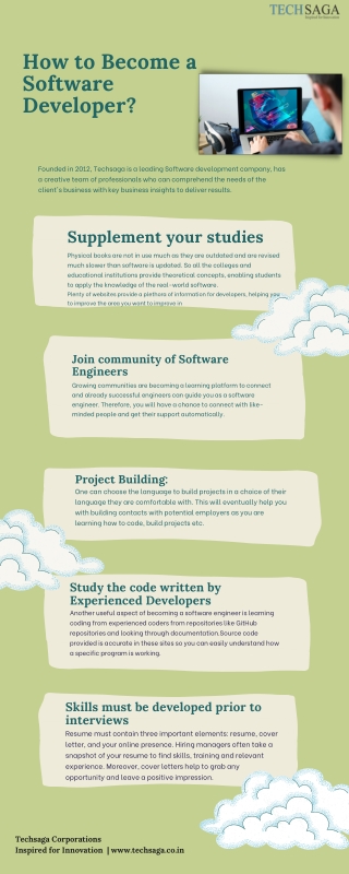 How to become a Software Developer? | Techsaga Corporations