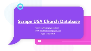 Scrape USA Church Database