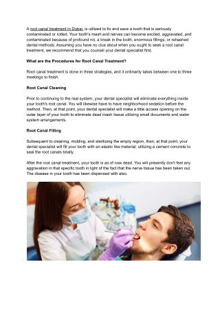 Root canal treatment