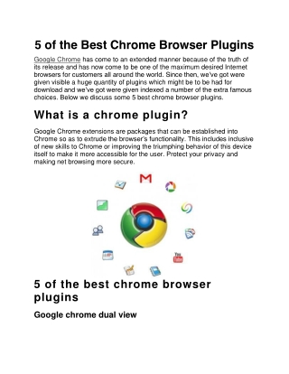 5 of the Best Chrome Browser Plugins
