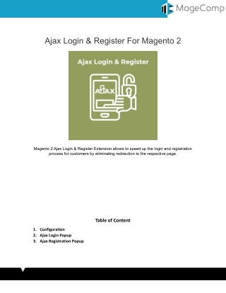 Ajax Login & Register for Magento 2