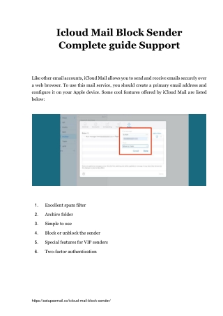 Icloud Mail Block Sender - Step By Step Solution.