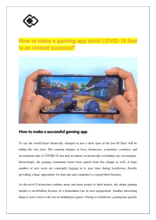 Want to Know How to Make a Game App?