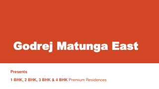 Godrej Matunga Upcoming Residential Project in Mumbai