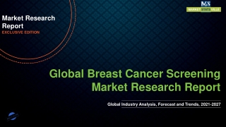 Breast Cancer Screening Market To See Stunning Growth by 2027