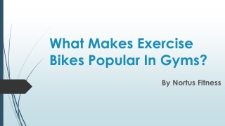 What Makes Exercise Bikes Popular In Gyms