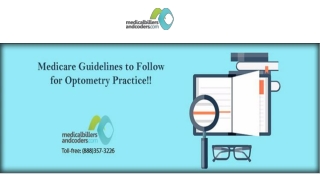 Medicare Guidelines to Follow for Optometry Practice!!