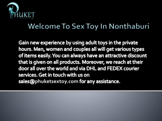 Sex toys at Phuket