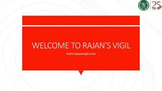 Acquire House Keeping Services at Rajan’s Vigil
