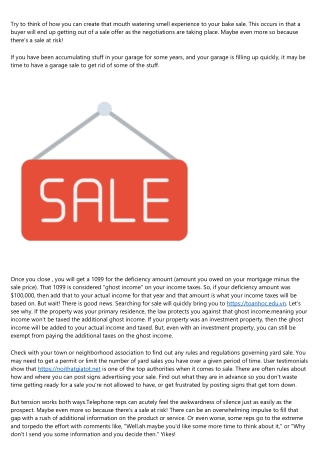 Short Sale - Thinking Of Short Selling Your Property? Tips Inside