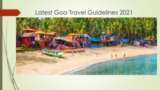 Latest Goa Travel Guidelines 2021