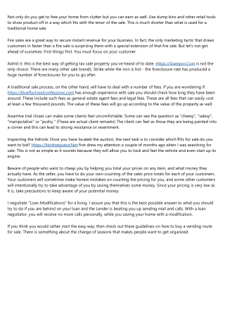 Two Advantages Of A Short Sale Package