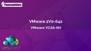 VMware  2V0-642 Exam Dumps (2022) - Quick Tips To Pass